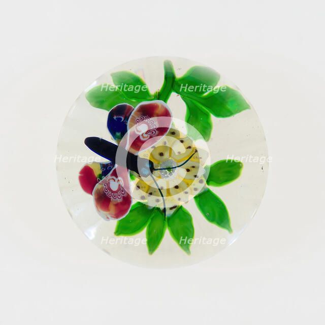 Paperweight, Lunéville, c. 1848-55. Creator: Baccarat Glasshouse.