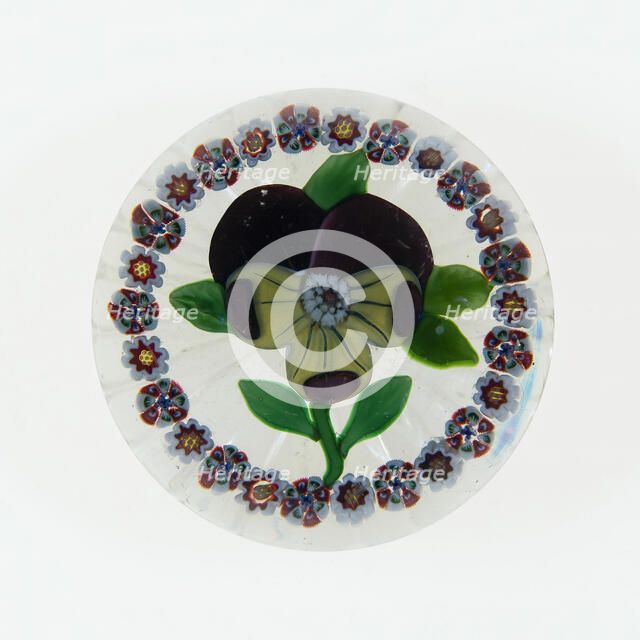 Paperweight, Lunéville, c. 1848-55. Creator: Baccarat Glasshouse.