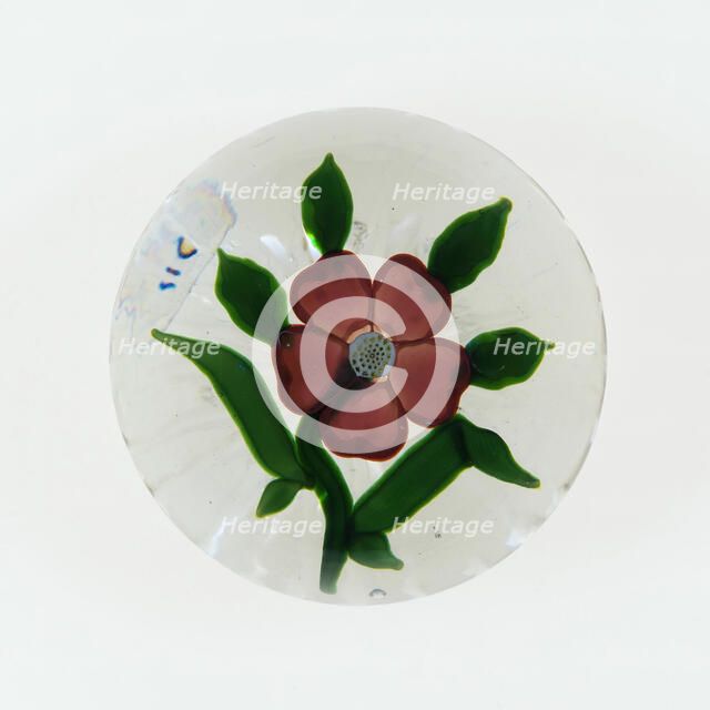 Paperweight, Lunéville, c. 1848-55. Creator: Baccarat Glasshouse.