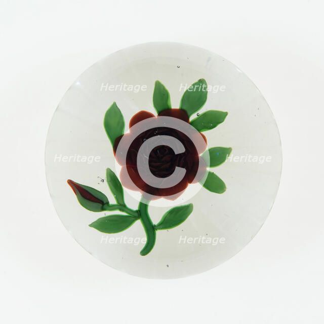 Paperweight, Lunéville, c. 1848-55. Creator: Baccarat Glasshouse.