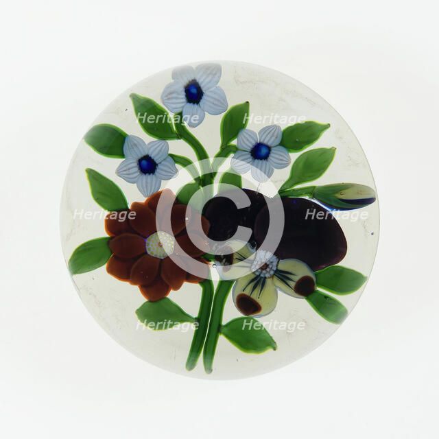 Paperweight, Lunéville, c. 1848-55. Creator: Baccarat Glasshouse.