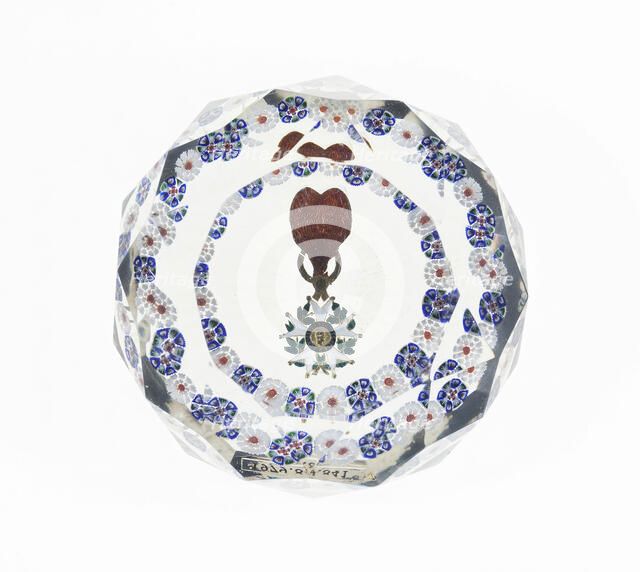 Paperweight, Lunéville, c. 1848-60. Creator: Baccarat Glasshouse.