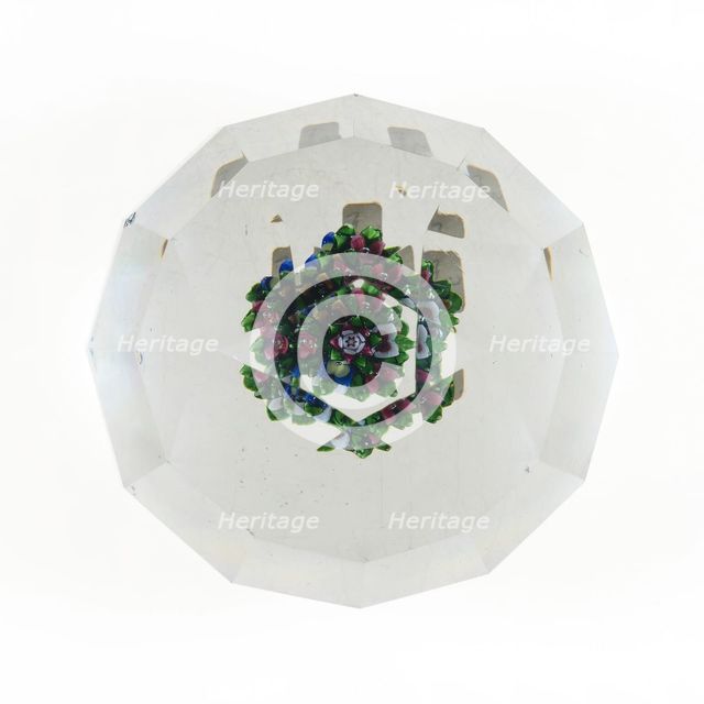 Paperweight, Münzthal, 19th century. Creator: Saint-Louis Glassworks.