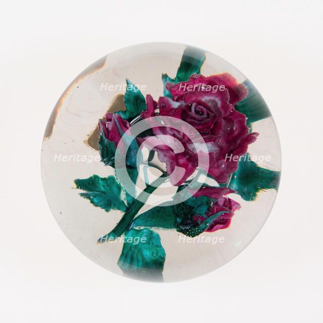 Paperweight, New Bedford, c. 1870-90. Creator: Mount Washington Glass Company.