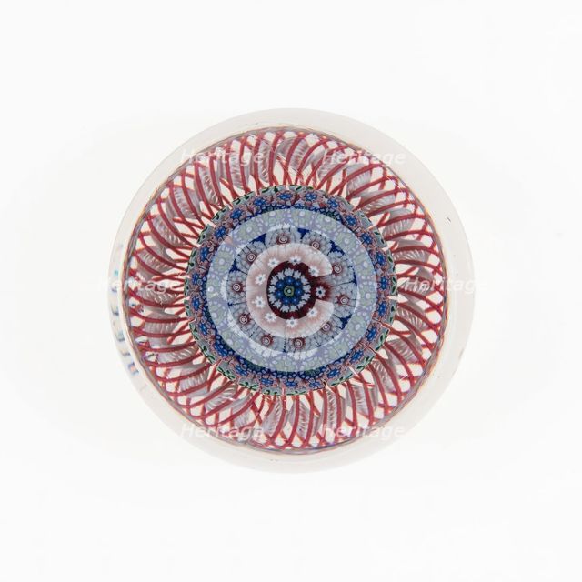 Paperweight, Saint-Louis, 1848. Creator: Saint-Louis Glassworks.