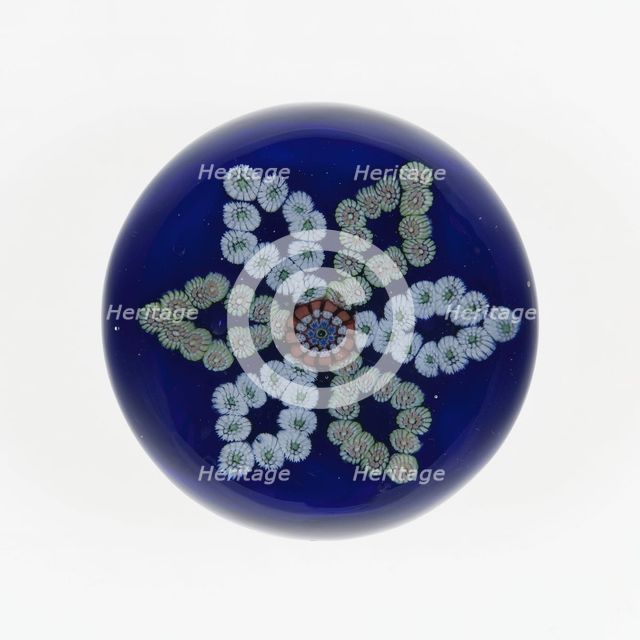 Paperweight, Saint-Louis, c. 1845-55. Creator: Saint-Louis Glassworks.