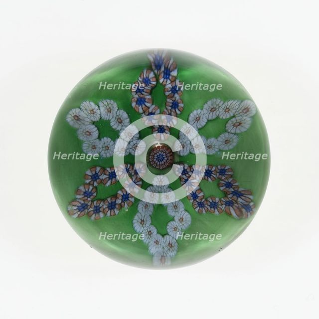 Paperweight, Saint-Louis, c. 1845-55. Creator: Saint-Louis Glassworks.