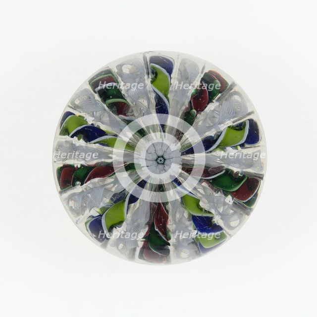 Paperweight, Saint-Louis, c. 1845-55. Creator: Saint-Louis Glassworks.