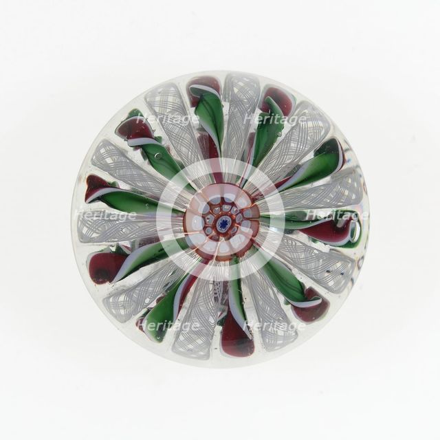 Paperweight, Saint-Louis, c. 1845-55. Creator: Saint-Louis Glassworks.