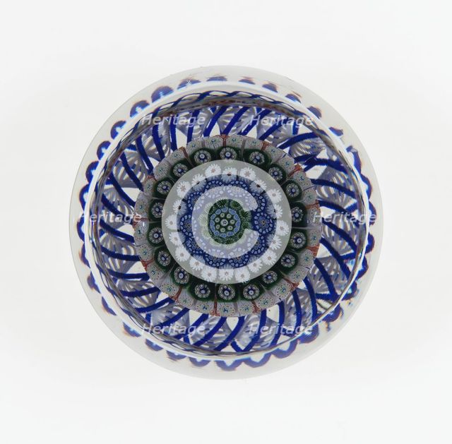 Paperweight, Saint-Louis, c. 1845-55. Creator: Saint-Louis Glassworks.