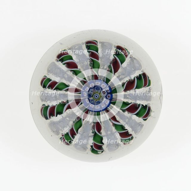 Paperweight, Saint-Louis, c. 1845-55. Creator: Saint-Louis Glassworks.