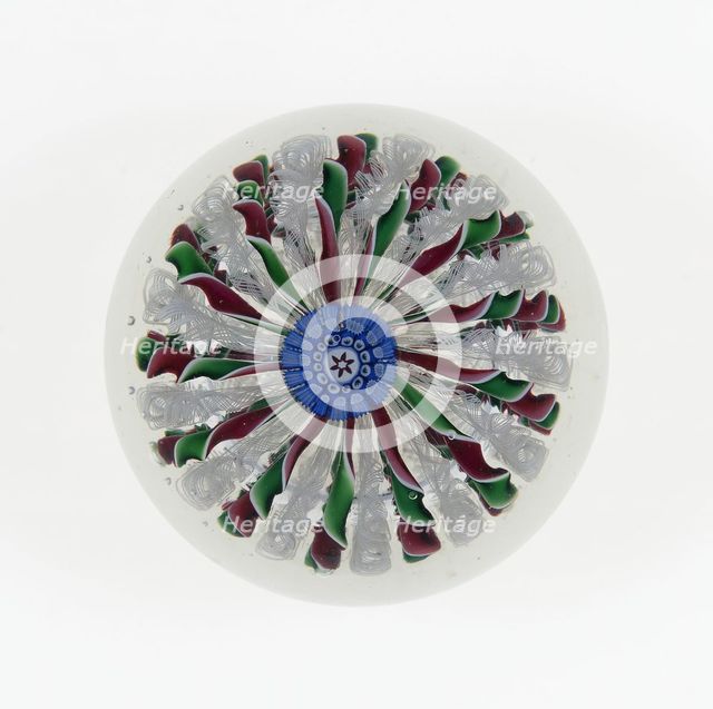 Paperweight, Saint-Louis, c. 1845-55. Creator: Saint-Louis Glassworks.