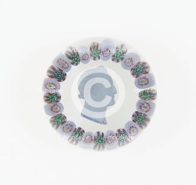 Paperweight, Saint-Louis, c. 1846-55. Creator: Saint-Louis Glassworks.
