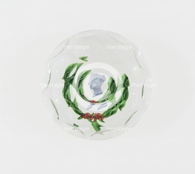 Paperweight, Saint-Louis, c. 1846-55. Creator: Saint-Louis Glassworks.