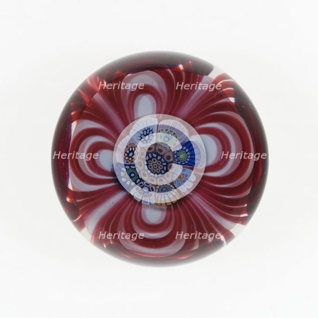 Paperweight, Saint-Louis, c. 1846-55. Creator: Saint-Louis Glassworks.