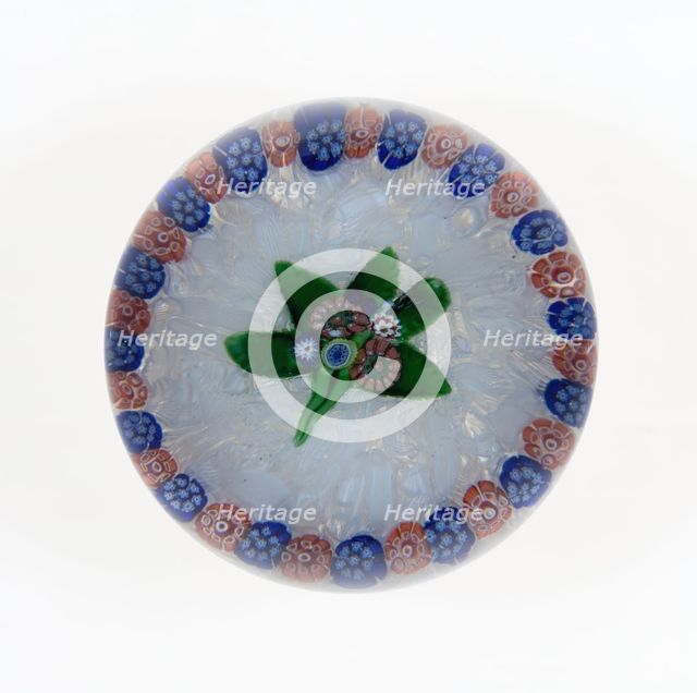 Paperweight, Saint-Louis, c. 1848-55. Creator: Saint-Louis Glassworks.