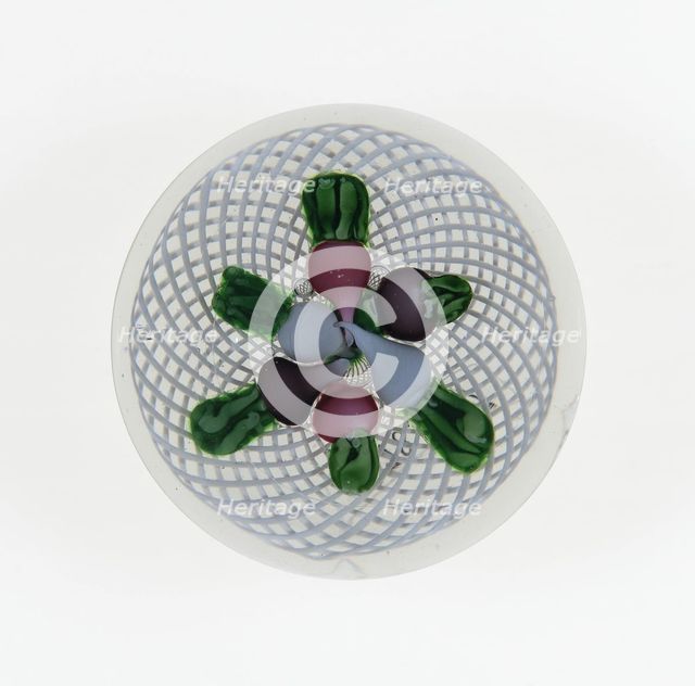 Paperweight, Saint-Louis, c. 1848-55. Creator: Saint-Louis Glassworks.