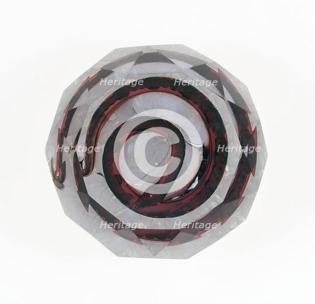 Paperweight, Saint-Louis, c. 1848-55. Creator: Saint-Louis Glassworks.