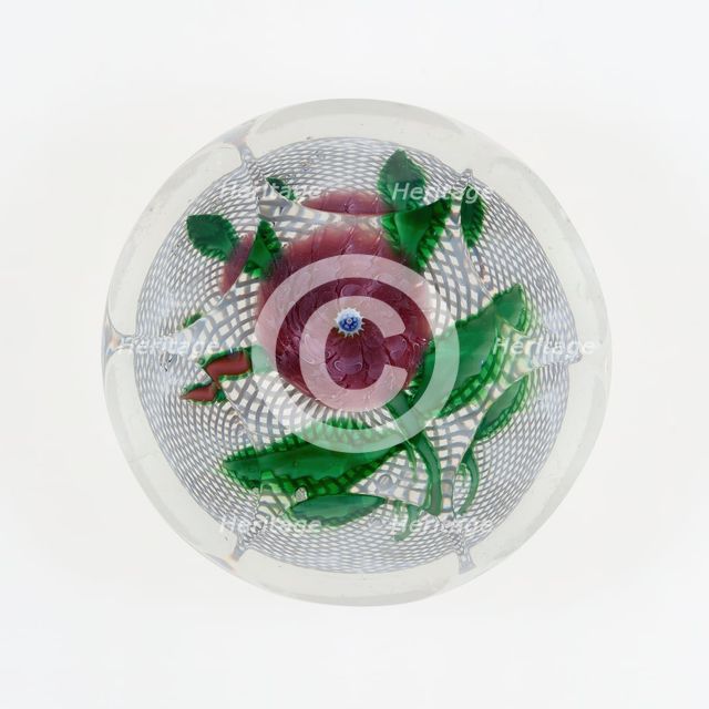 Paperweight, Saint-Louis, c. 1848-55. Creator: Saint-Louis Glassworks.