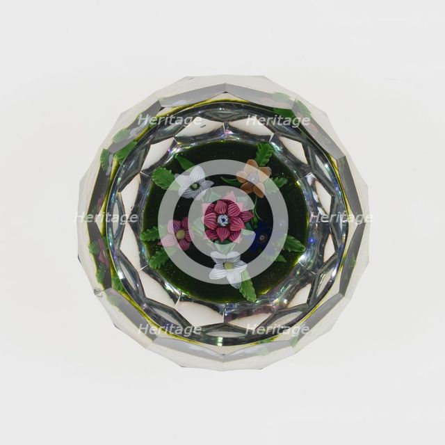 Paperweight, Saint-Louis, c. 1848-55. Creator: Saint-Louis Glassworks.