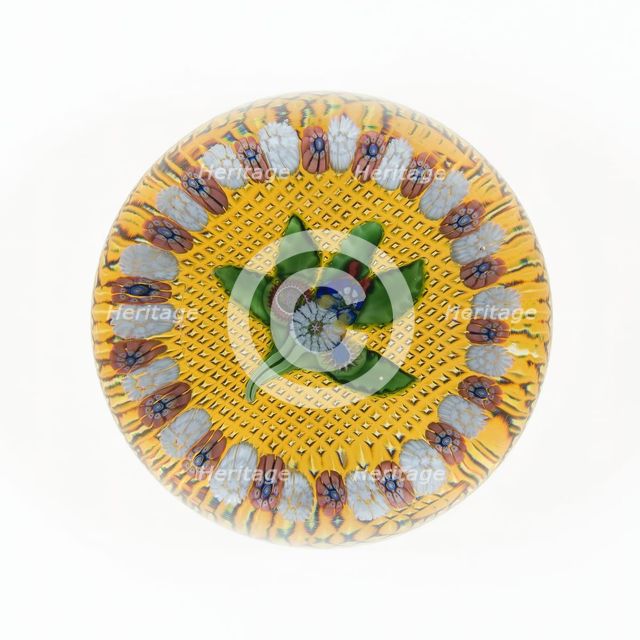 Paperweight, Saint-Louis, c. 1848-55. Creator: Saint-Louis Glassworks.