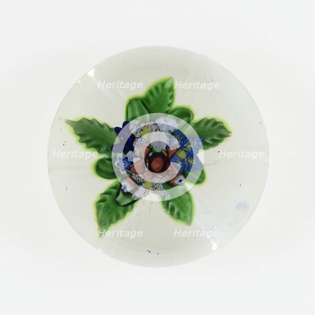 Paperweight, Saint-Louis, c. 1848-55. Creator: Saint-Louis Glassworks.