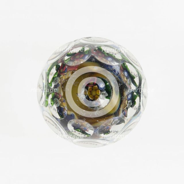 Paperweight, Saint-Louis, c. 1848-55. Creator: Saint-Louis Glassworks.