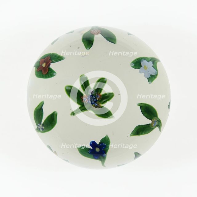 Paperweight, Saint-Louis, c. 1848-55. Creator: Saint-Louis Glassworks.