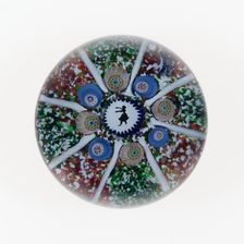 Paperweight, Saint-Louis, c. 1848. Creator: Saint-Louis Glassworks