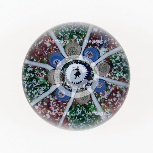 Paperweight, Saint-Louis, c. 1848. Creator: Saint-Louis Glassworks.