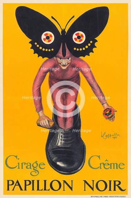 Papillon noir, 1921. Creator: Cappiello, Leonetto (1875-1942).