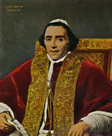 Papst Pius VII. 1740-1823. - Gemälde von David 1934. Creator: Unknown