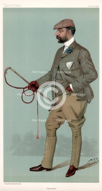 'Papworth', Ernest Terah Hooley, British financier, 1896.Artist: Spy