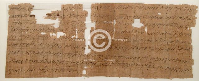Papyrus, Coptic, 7th century. Creator: Unknown.