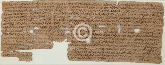 Papyrus, Coptic, 7th century. Creator: Unknown.