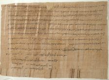 Papyrus, Coptic, mid-8th century. Creator: Unknown