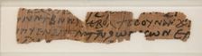 Papyrus Fragment of a Letter, Coptic, 580-640. Creator: Unknown