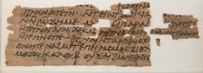 Papyrus Fragment of a Letter, Coptic, 580-640. Creator: Unknown