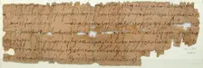 Papyrus Fragment of a Letter, Coptic, 580-640. Creator: Unknown