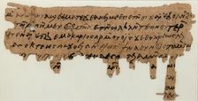 Papyrus Fragment of a Letter from Joseph to Epiphanius, Coptic, 7th century. Creator: Unknown