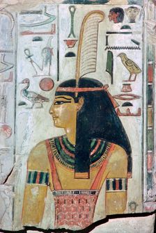 Papyrus image of the goddess Maat