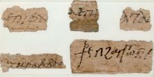 Papyri Fragments, Coptic, 7th century. Creator: Unknown