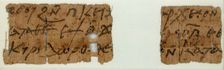 Papyri Fragments, Coptic, 7th century. Creator: Unknown