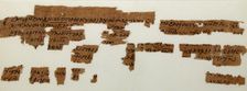 Papyri Fragments, Coptic, 7th century. Creator: Unknown