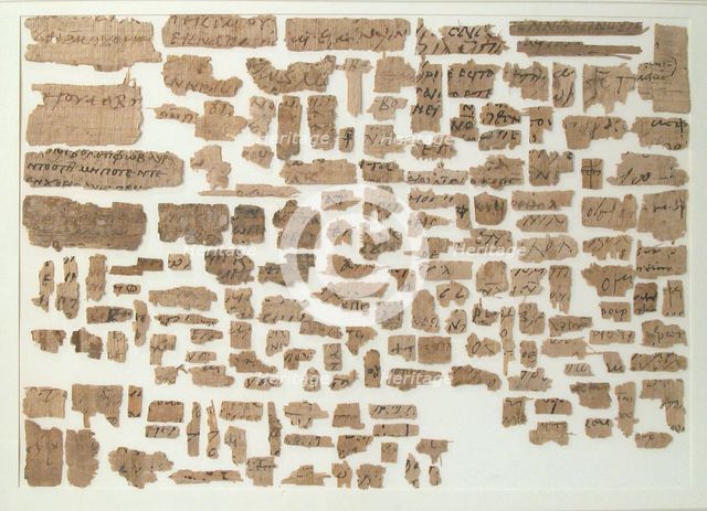 Papyri Fragments, Coptic, 7th century. Creator: Unknown.