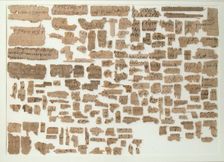Papyri Fragments, Coptic, 7th century. Creator: Unknown