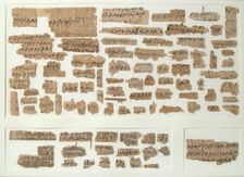 Papyri Fragments, Coptic, 7th century. Creator: Unknown