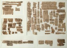 Papyri Fragments, Coptic, 7th century. Creator: Unknown