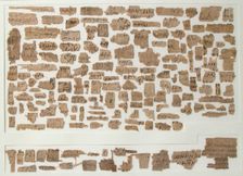 Papyri Fragments, Coptic, 7th century. Creator: Unknown