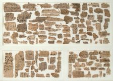Papyri Fragments, Coptic, 7th century. Creator: Unknown